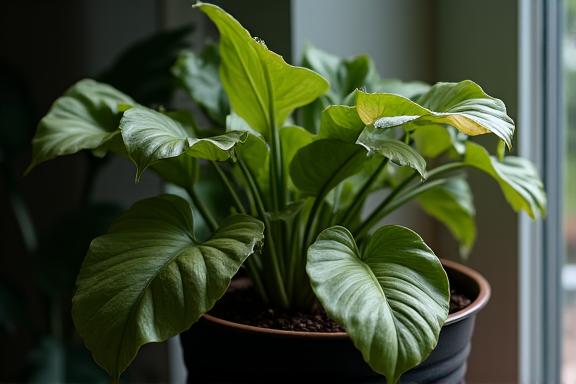A plant with wilting leaves, symbolizing common plant mistakes.